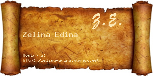 Zelina Edina névjegykártya